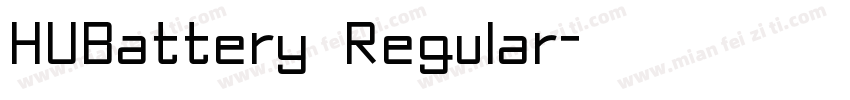 HUBattery Regular字体转换